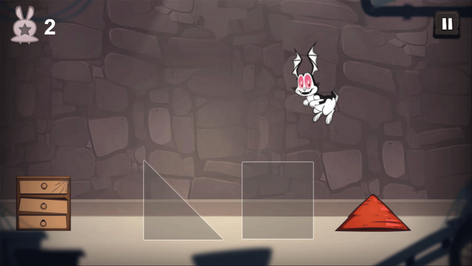 Bunnicula in Rescuing Harold Game Start Screenshot.