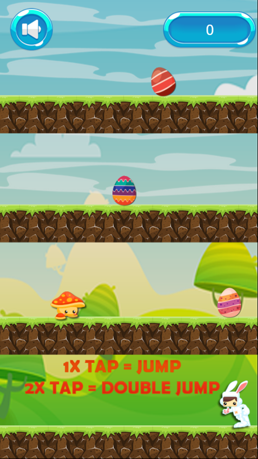 Bunny Jump Game Start Screenshot.