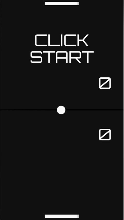 BW Ping Pong Game Welcome Screen Screenshot.