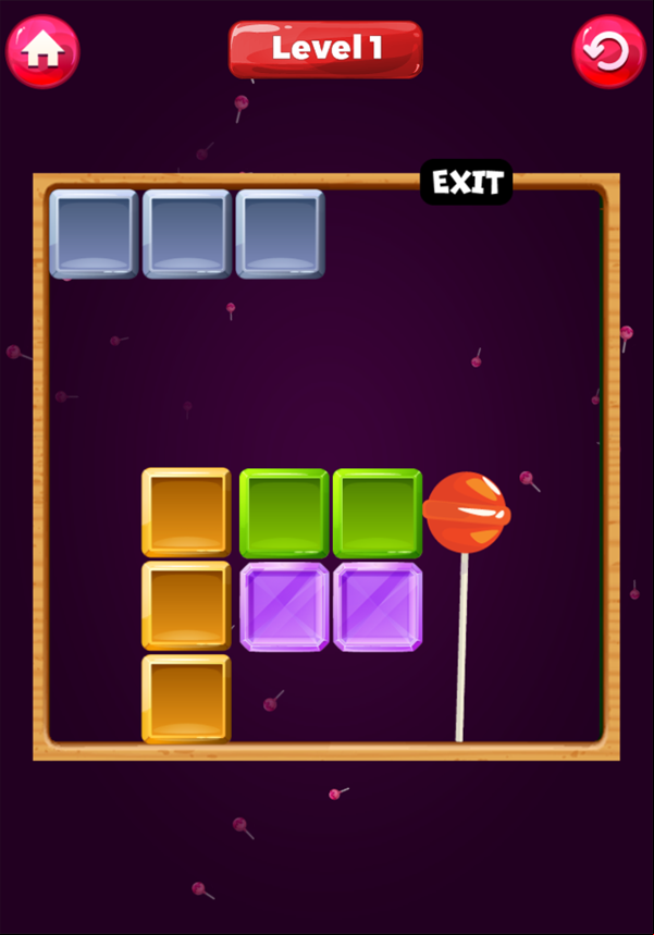 Candy Escape Game Level Play Screenshot.