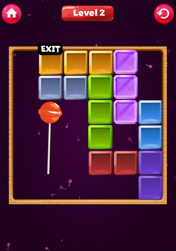 Candy Escape Game Next Level Screenshot.