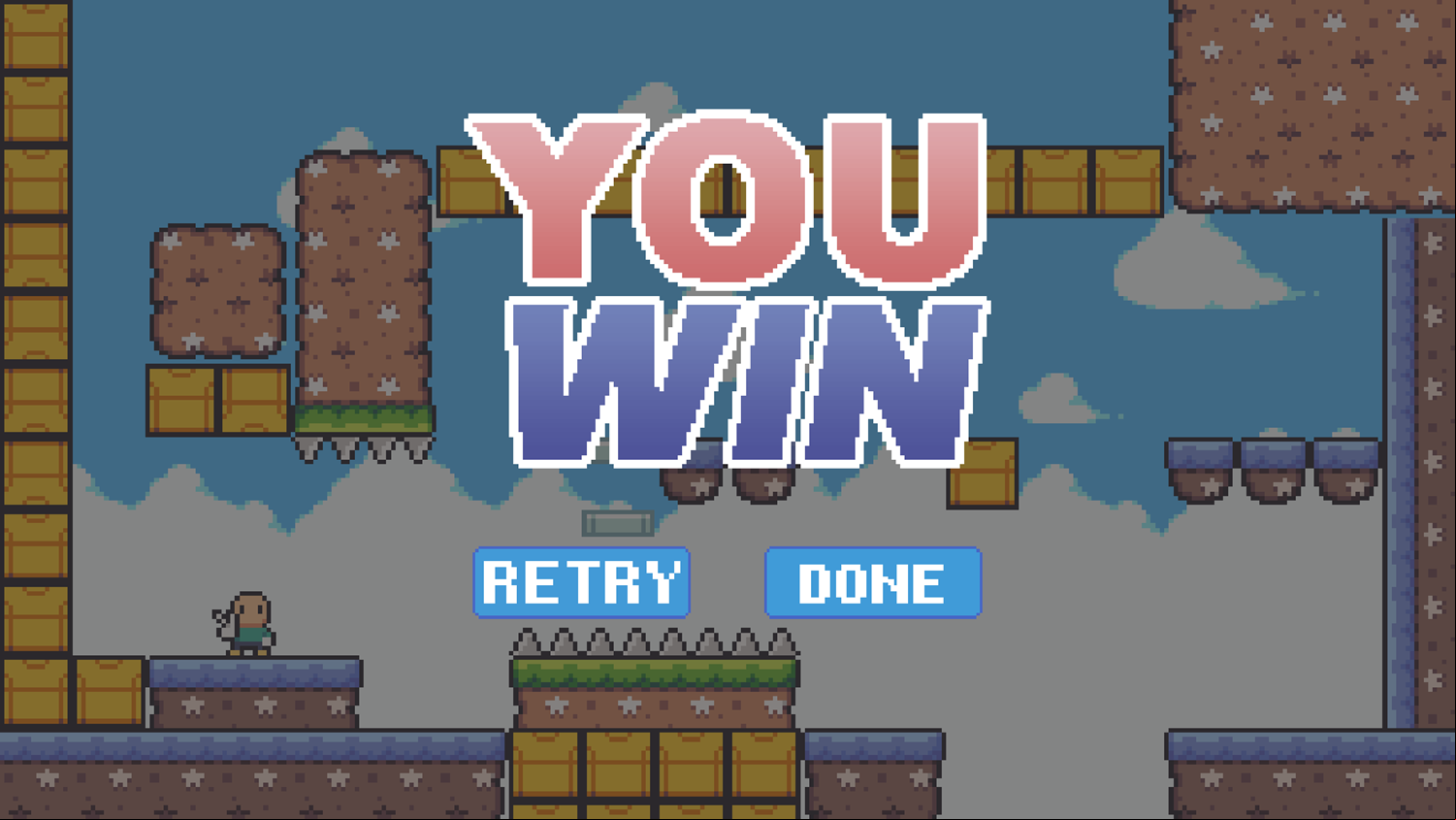 Candy Leap Game Level Completed Screenshot.