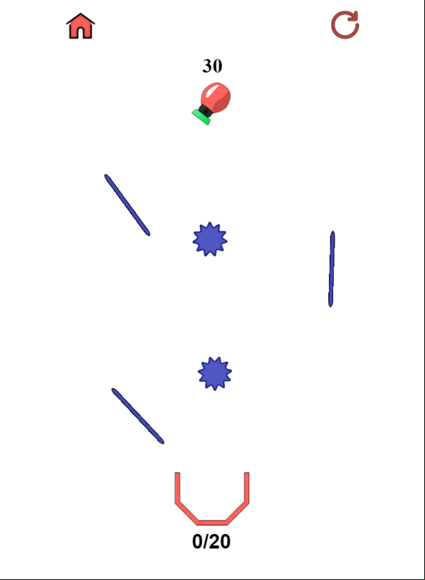 Cannon Ball Strike Game Level Progress Screenshot.