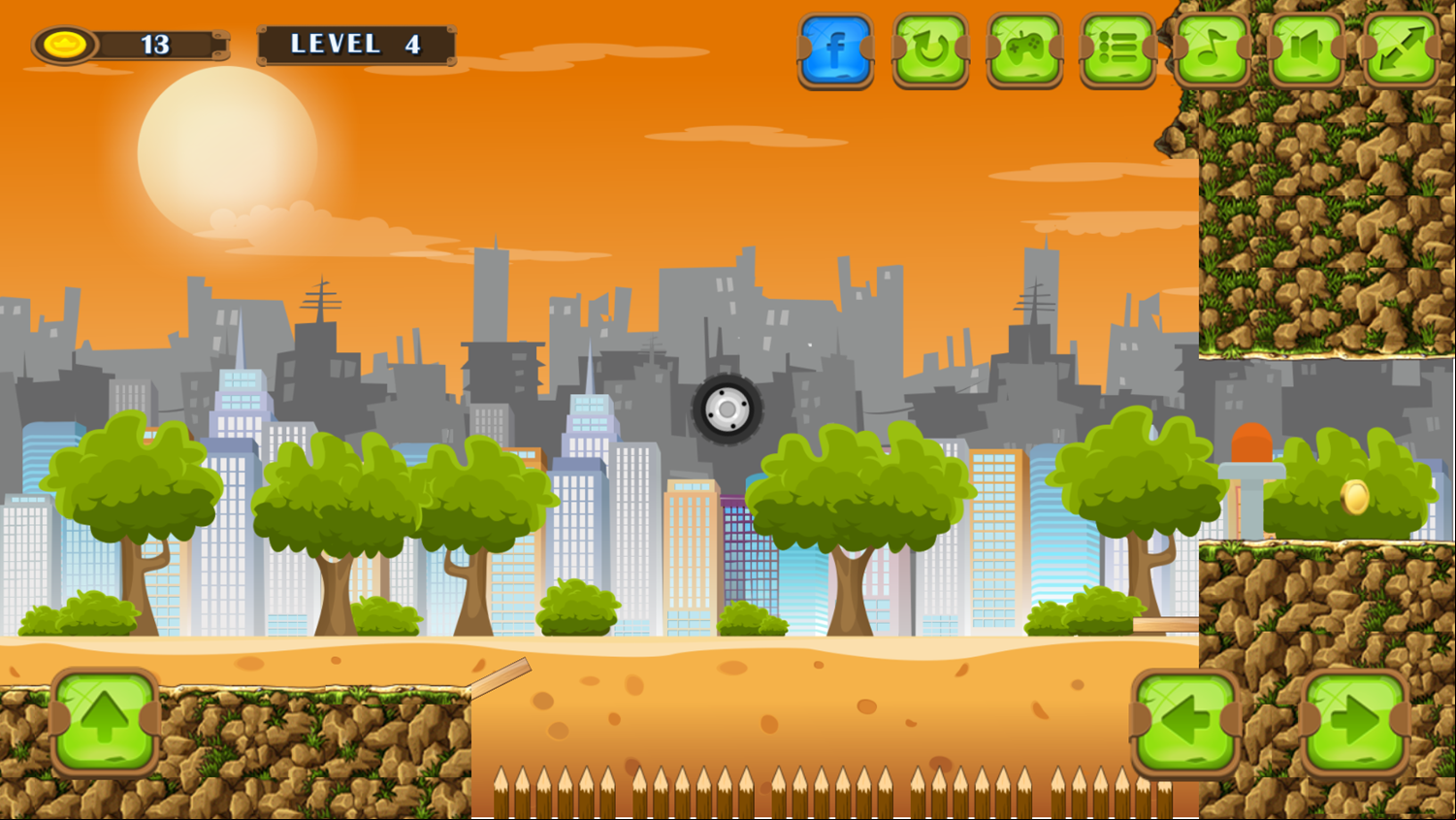 Car Backwheel Game Next Level Screenshot.