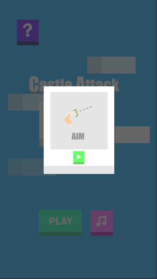 Castle Attack Game How To Play Screenshot.
