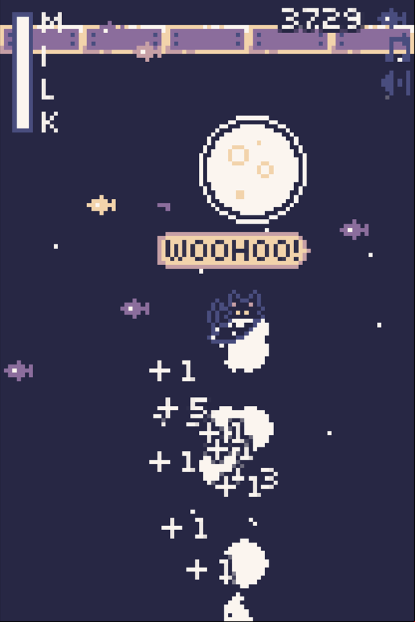 Cat to the Moon Game Screenshot.