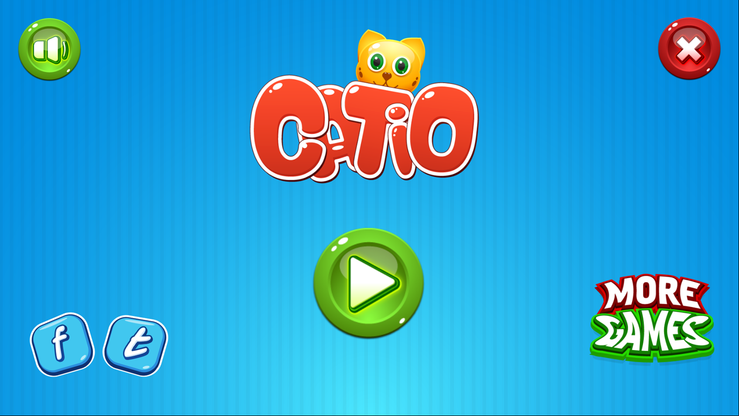 Catio Game Welcome Screen Screenshot.