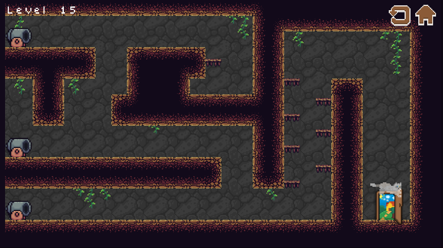 Cave of Cats Game Final Level Beat Screenshot.