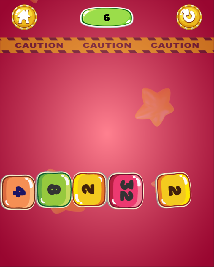 Cell 2048 Game Start Screenshot.