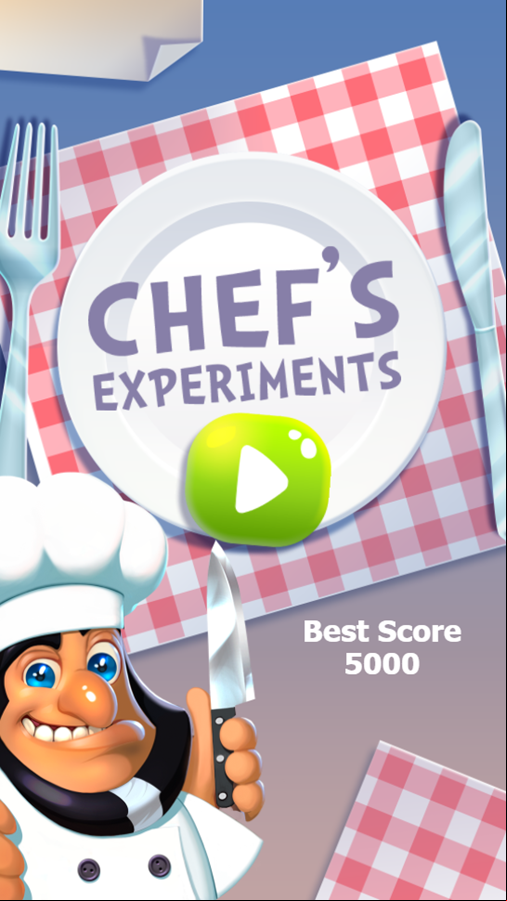 Chef's Experiments Game Best Score Screenshot.