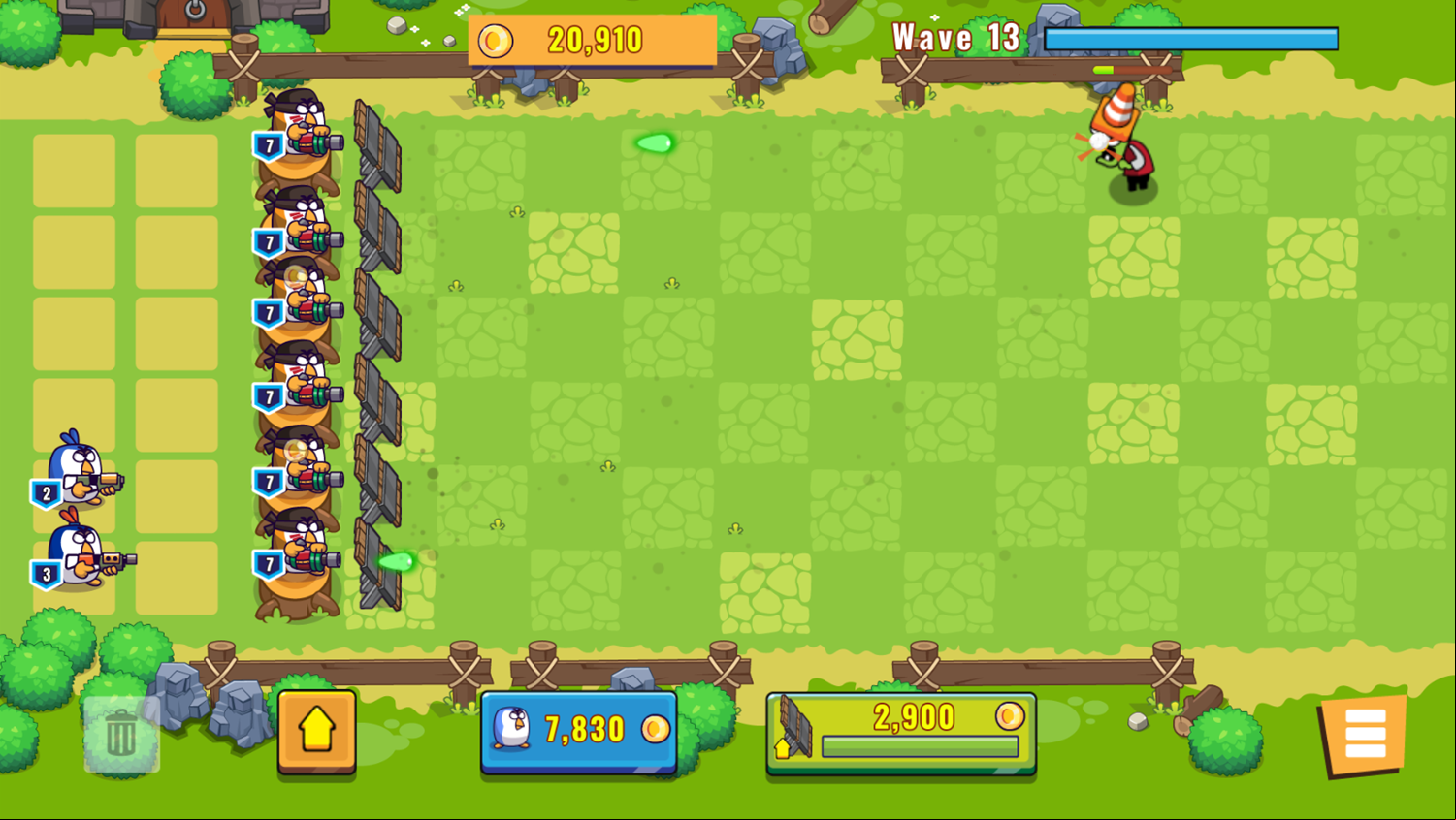 Chicken Merge and War Game Leveled Up Screenshot.