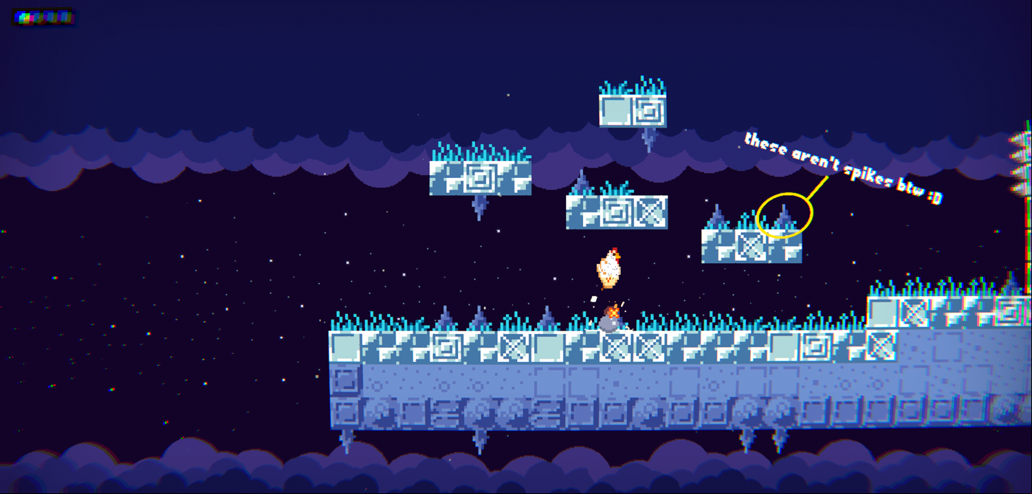 Chickens With Bombs Game Screenshot.