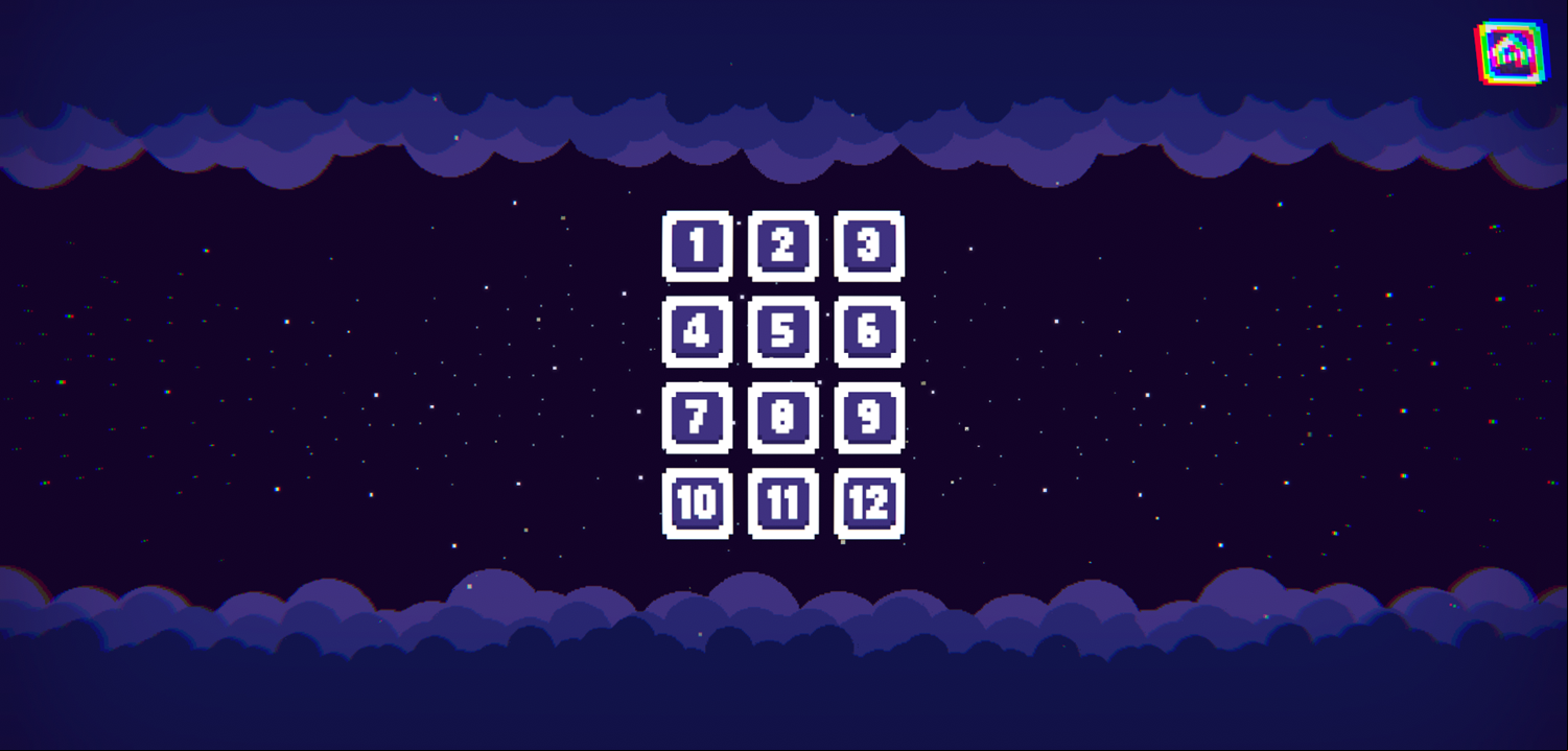 Chickens With Bombs Game Level Select Screen Screenshot.