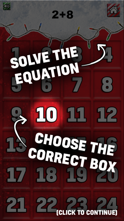 Chickmas Countdown Game How To Play Screenshot.