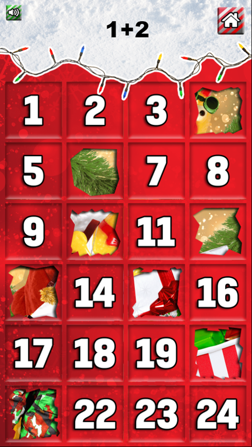 Chickmas Countdown Game Level Play Screenshot.