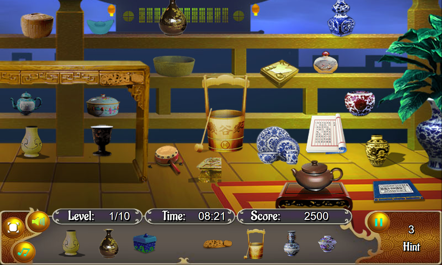 China Temple Game Stage 1 Play Screenshot.