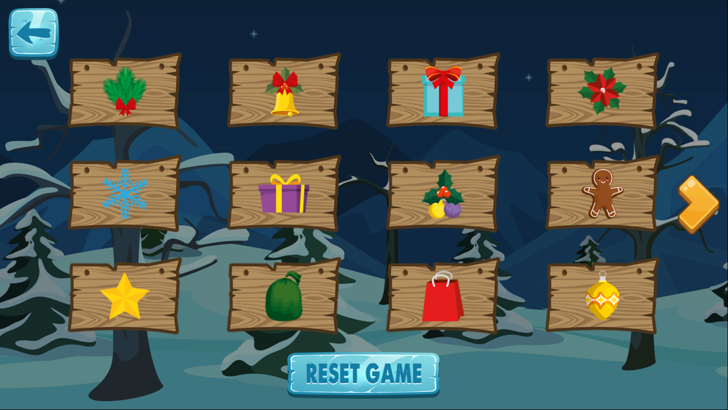 Christmas Trucks Hidden Keys Game Prizes Screen Screenshot.
