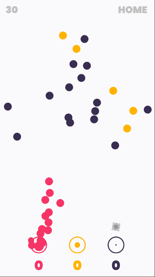 Circle Collector Game Play Screenshot.