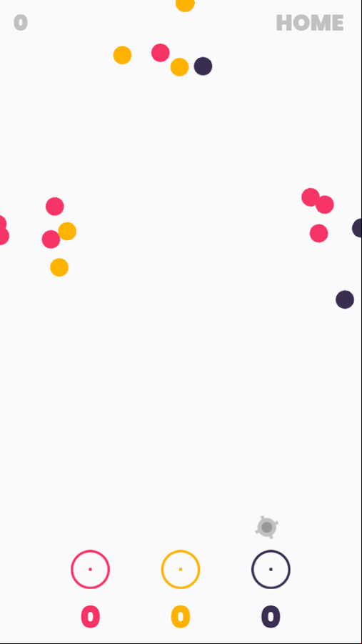 Circle Collector Game Start Screenshot.