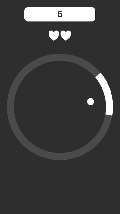 Circle Pong Game Play Screenshot.