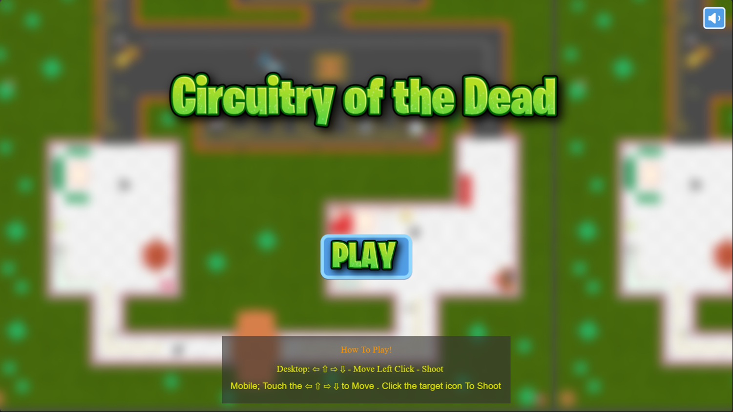 Circuitry of the Dead Game Welcome Screen Screenshot.