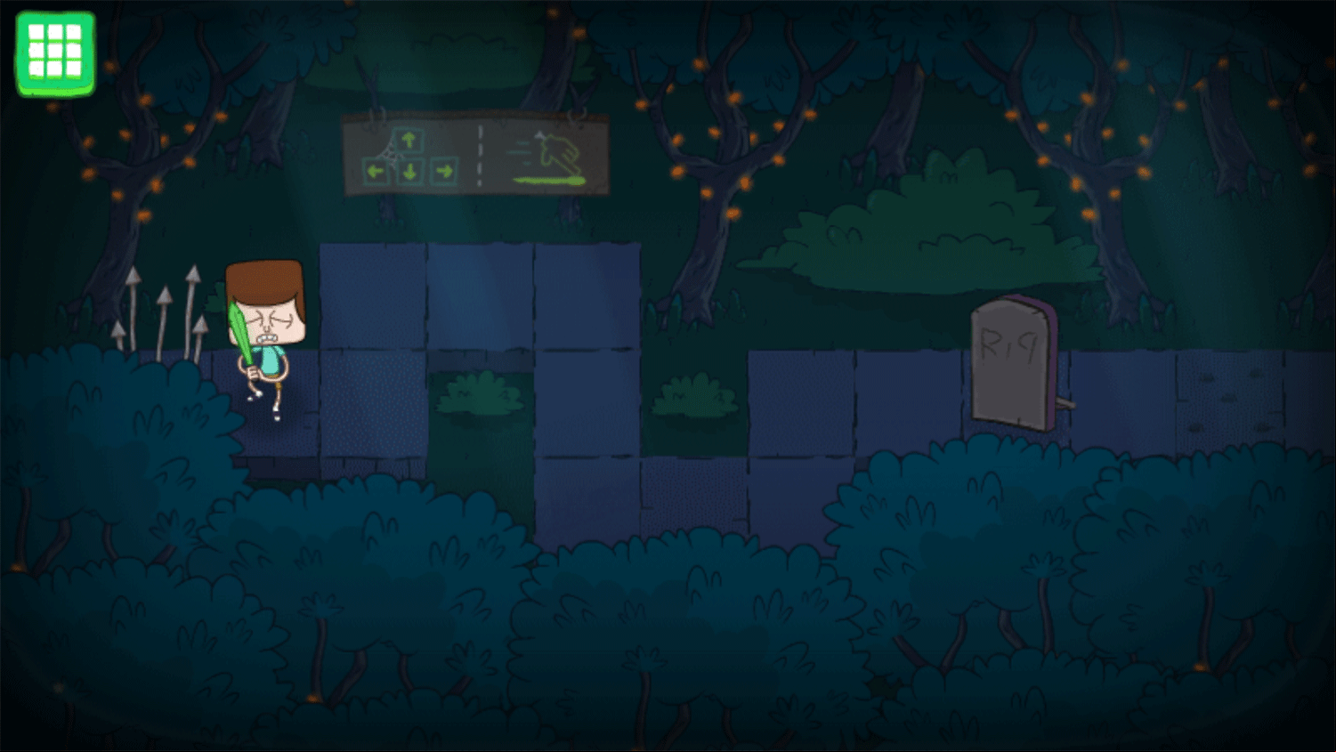 Clarence Scared Silly Game How To Play Screenshot.
