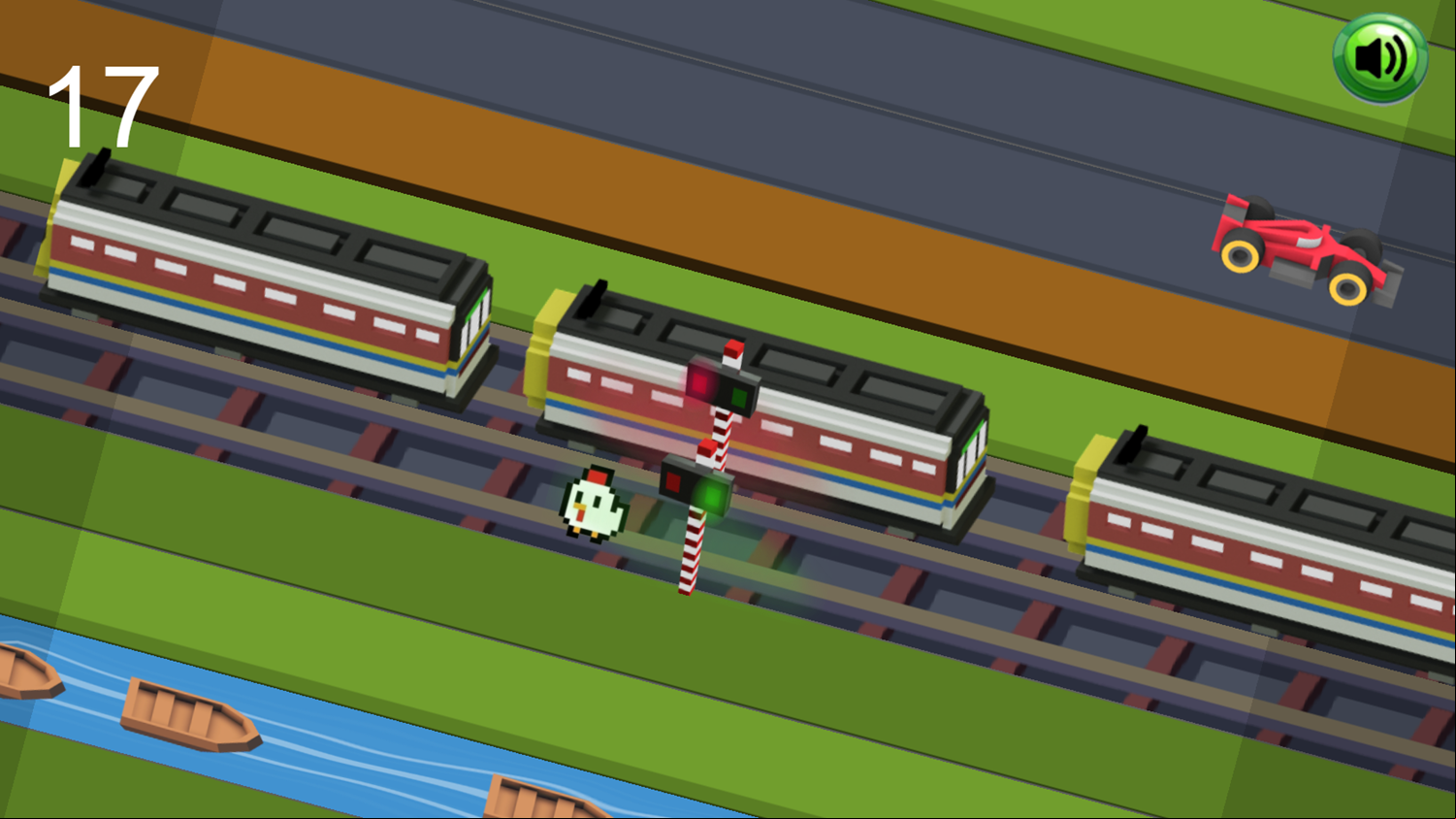 Clash Road Game Play Screenshot.