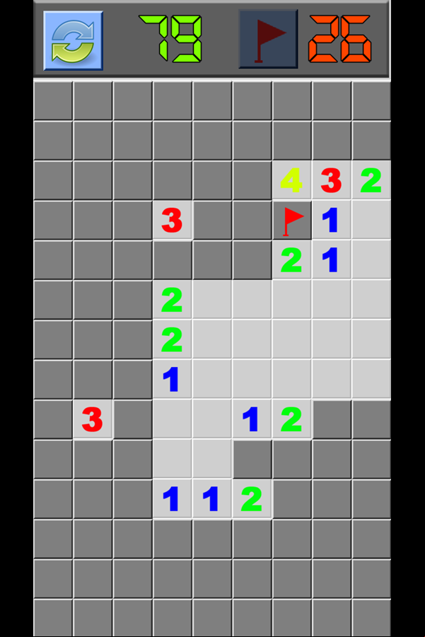 Classic Minesweeper Game Screenshot.