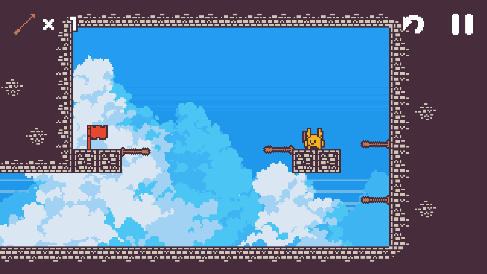 Climbable Arrow Game Making a Bridge Screenshot.