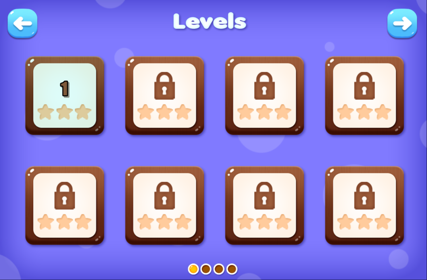 Clone Jumping Game Level Select Screenshot.