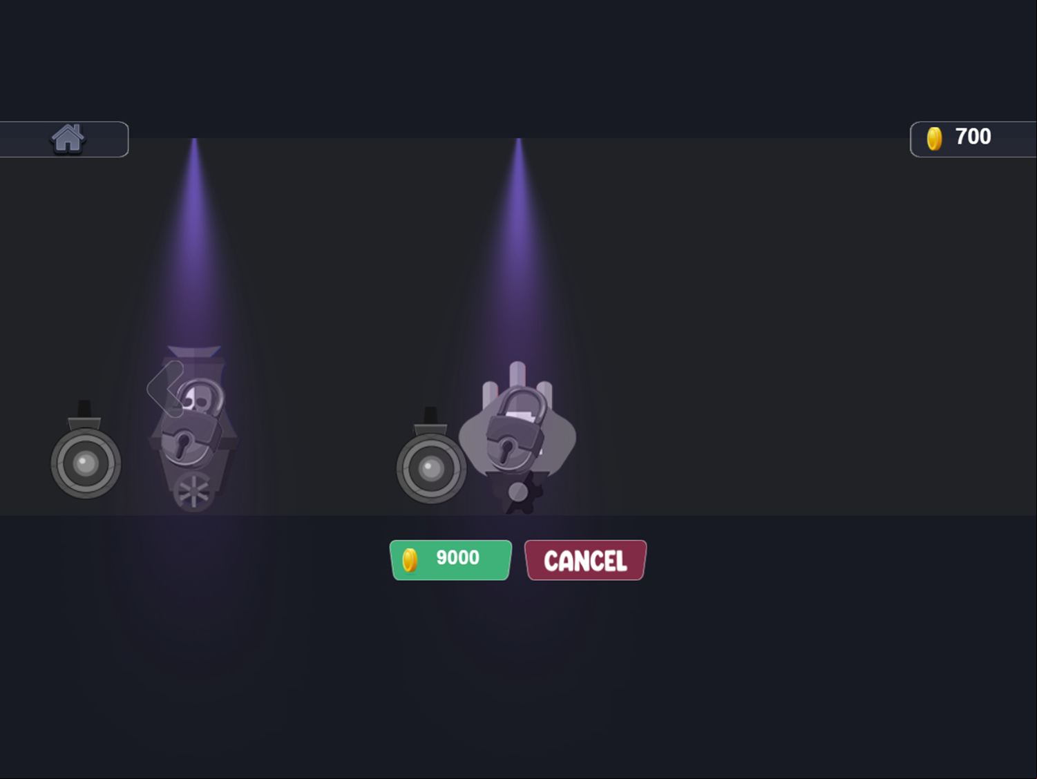 Color Ball Blast Game Cannon Upgrades Available Screen Screenshot.