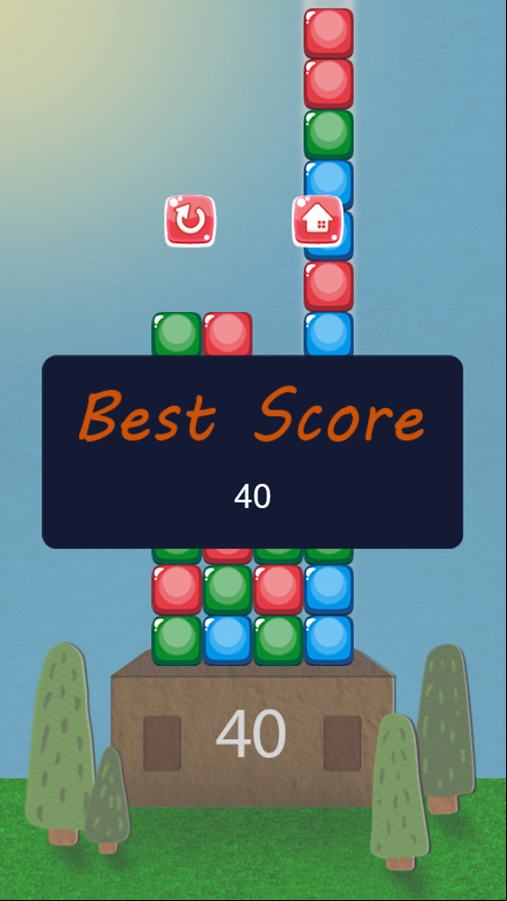 Color Block Game Best Score Screenshot.