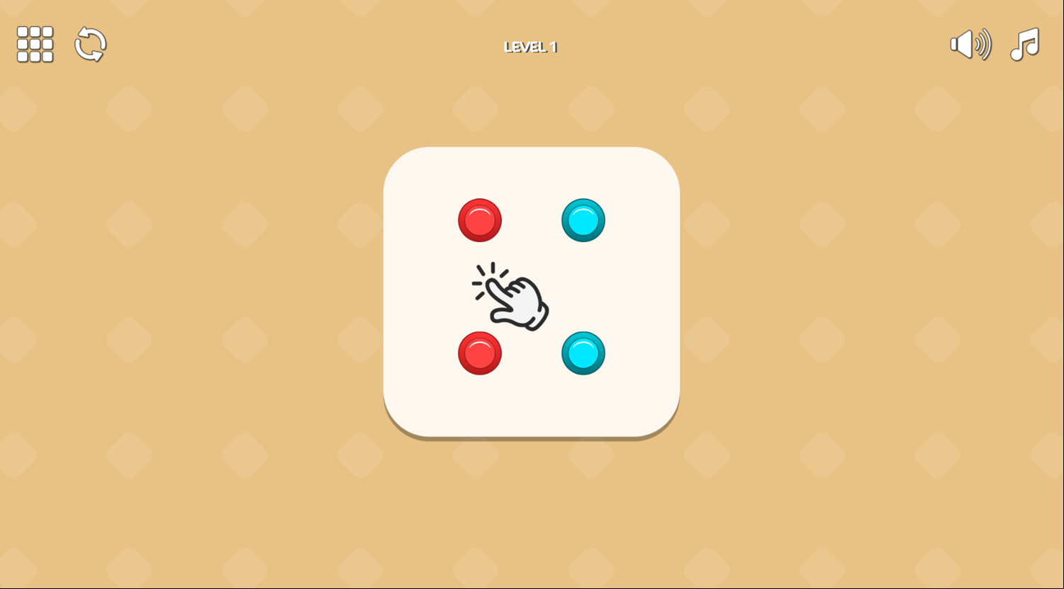 Color Connect 2 Game Level Start Screenshot.