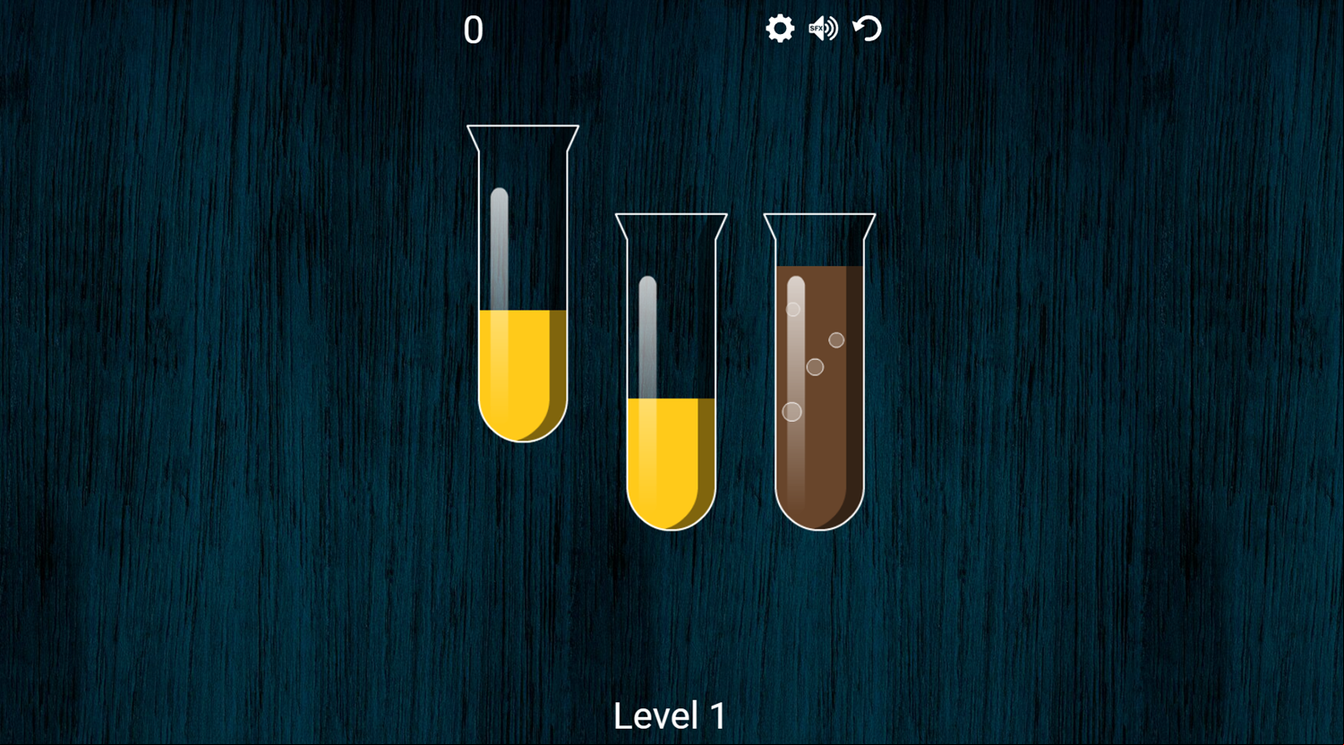 Color Tubes Game Level Play Screenshot.