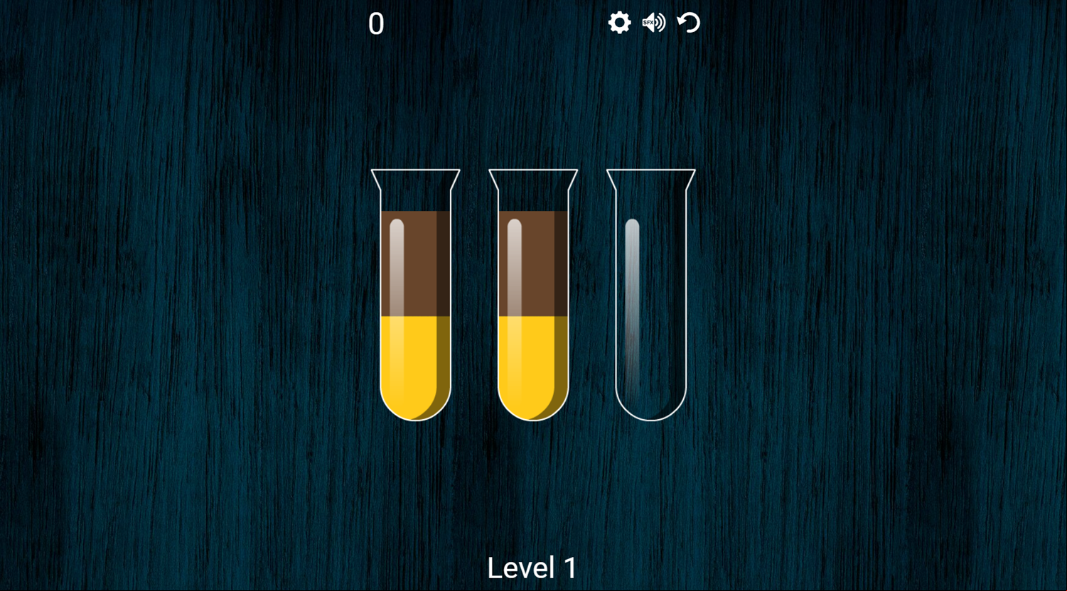 Color Tubes Game Level Start Screenshot.