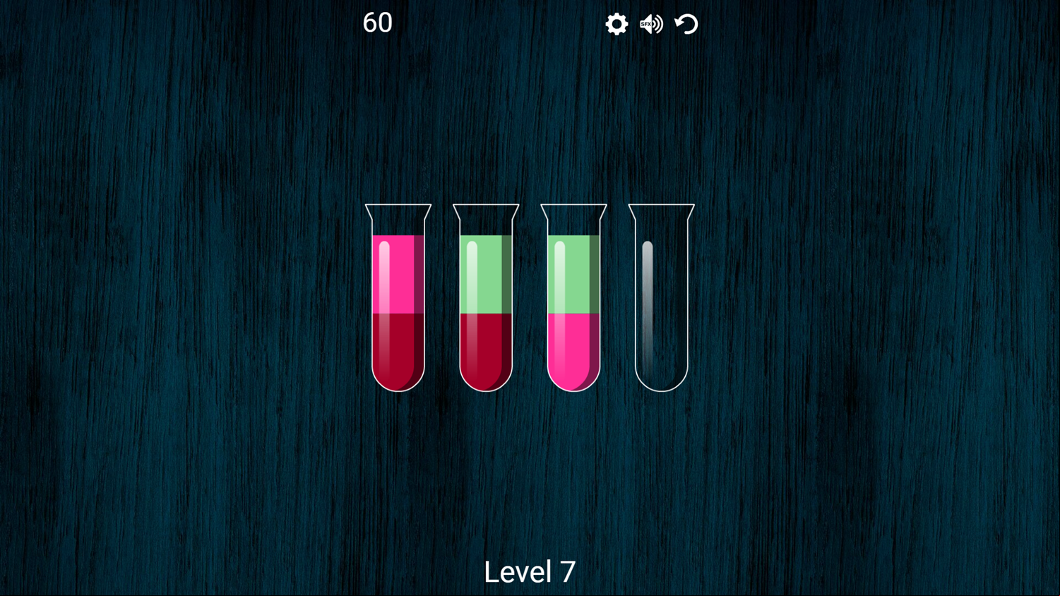 Color Tubes Game Next Level Screenshot.
