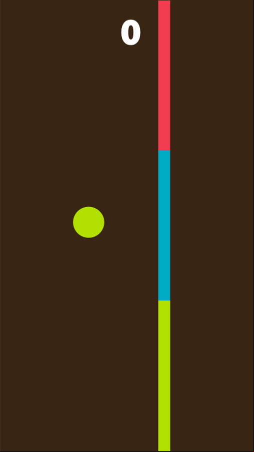 Colored Wall Game Start Screenshot.