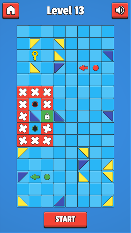 Coloroute Game Level 13 Screenshot.