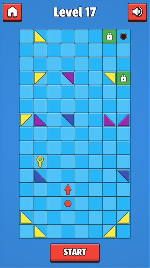 Coloroute Game Level 17 Screenshot.