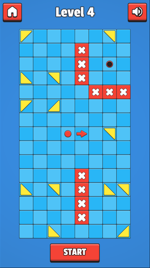 Coloroute Game Level 4 Screenshot.