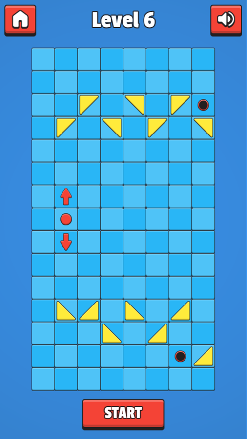 Coloroute Game Level 6 Screenshot.