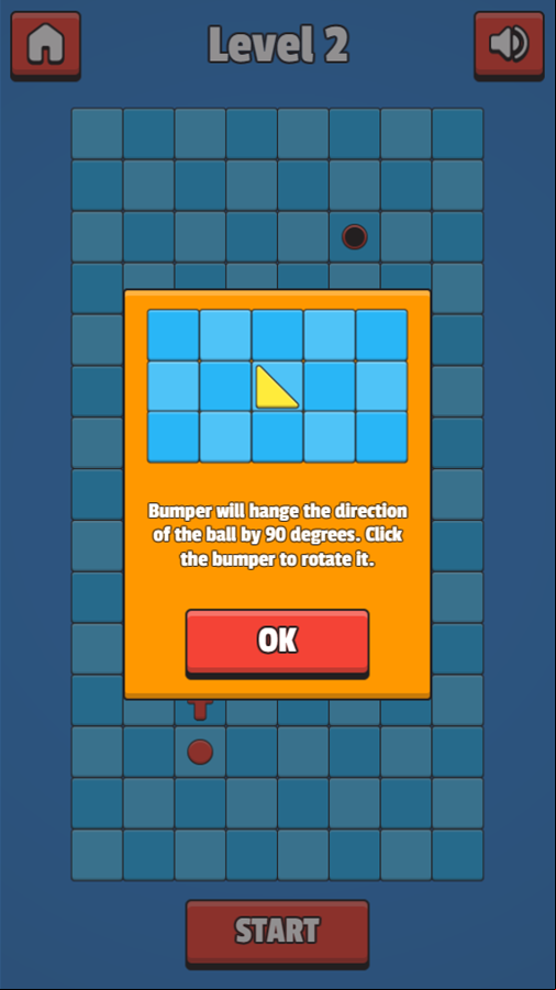 Coloroute Game Turn Bumpers Info Screen Screenshot.