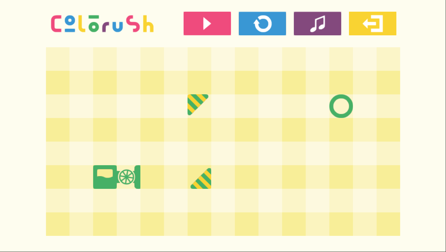 Colorush Game Start Screenshot.