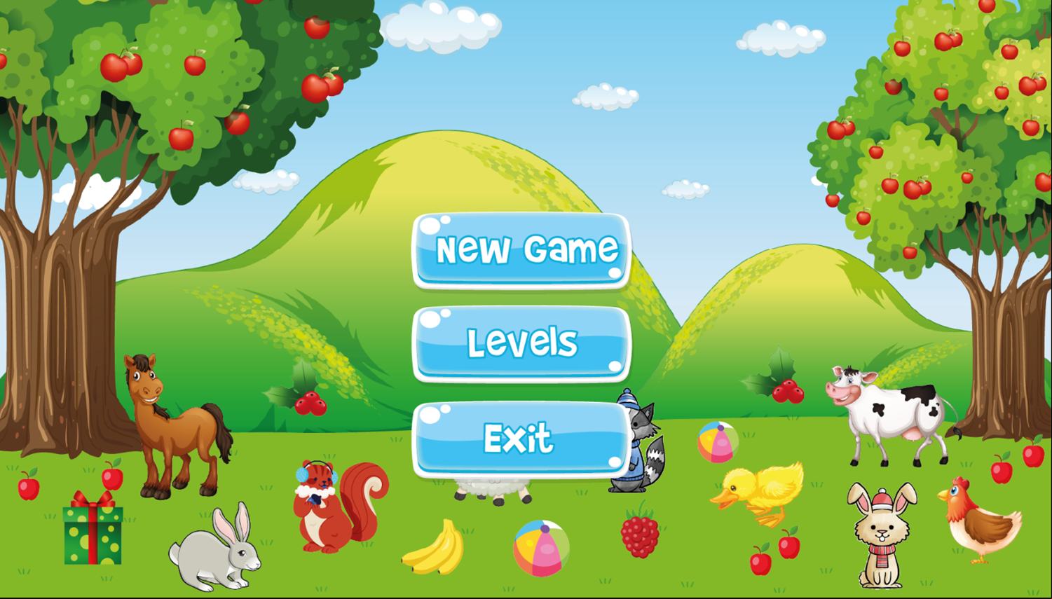 Complete The Pieces Game Welcome Screen Screenshot.
