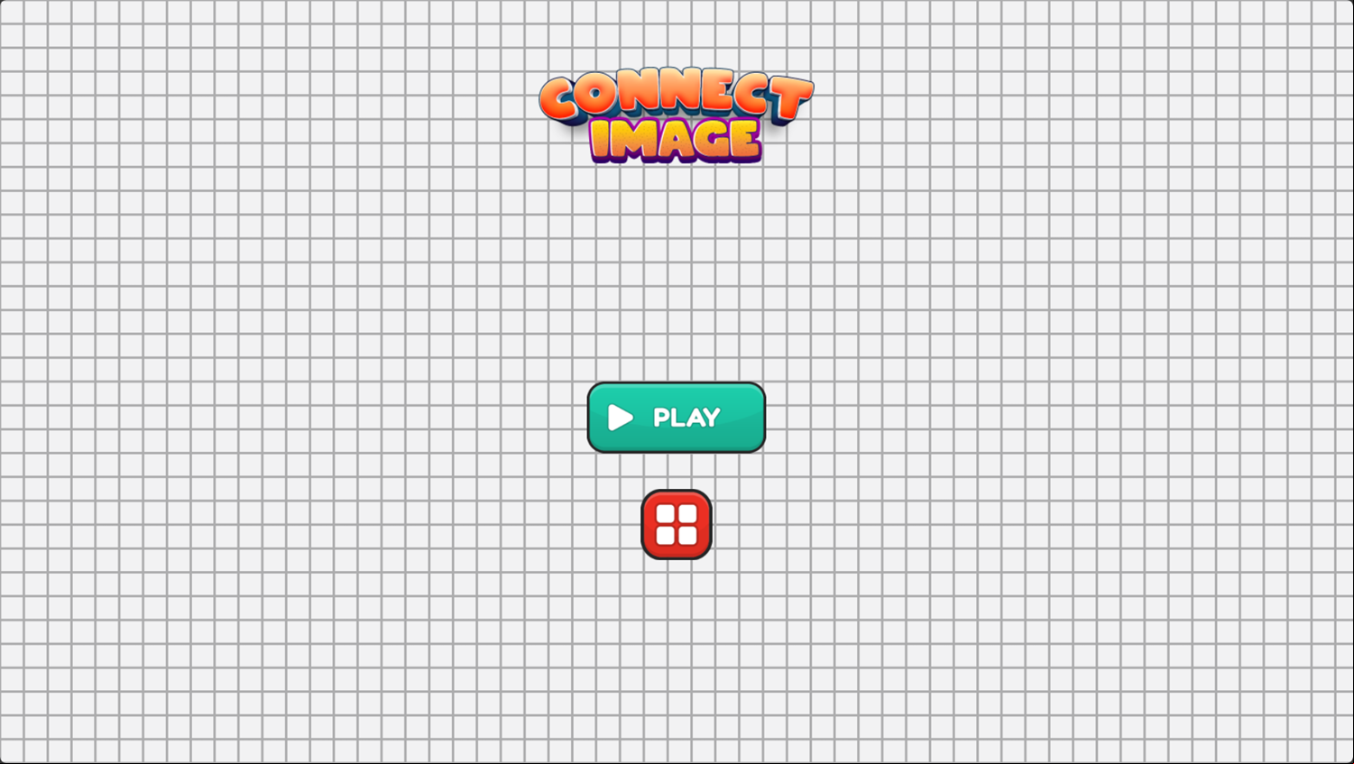 Connect Image Puzzle Game Welcome Screen Screenshot.