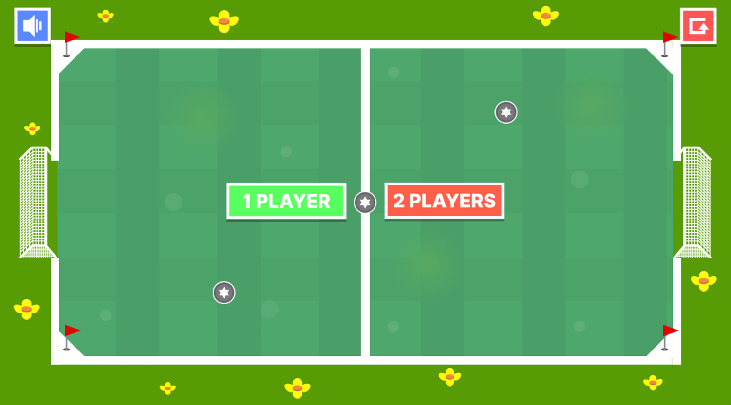 Correct Football Game Welcome Screen Screenshot.