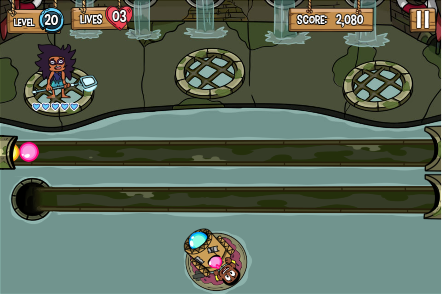 Craig of the Creek Defend the Sewers Final Level Screenshot.
