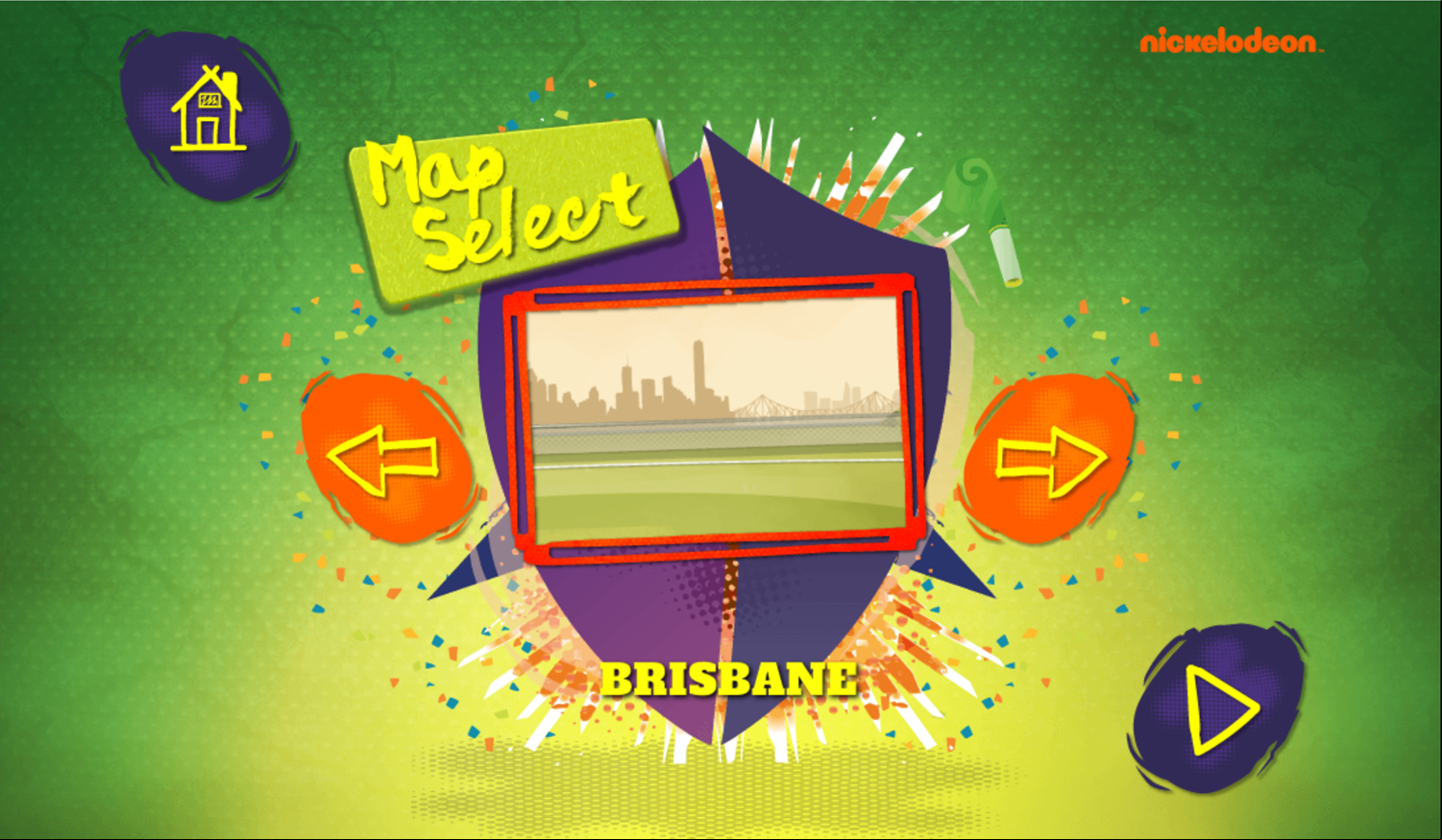 Crash the Bash Fully6 Game Map Select Screen Screenshot.