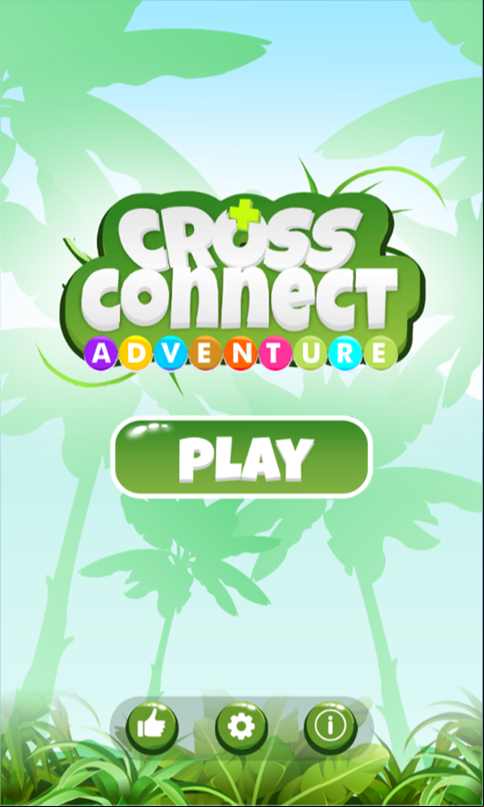 Cross Connect Adventure Game Welcome Screen Screenshot.
