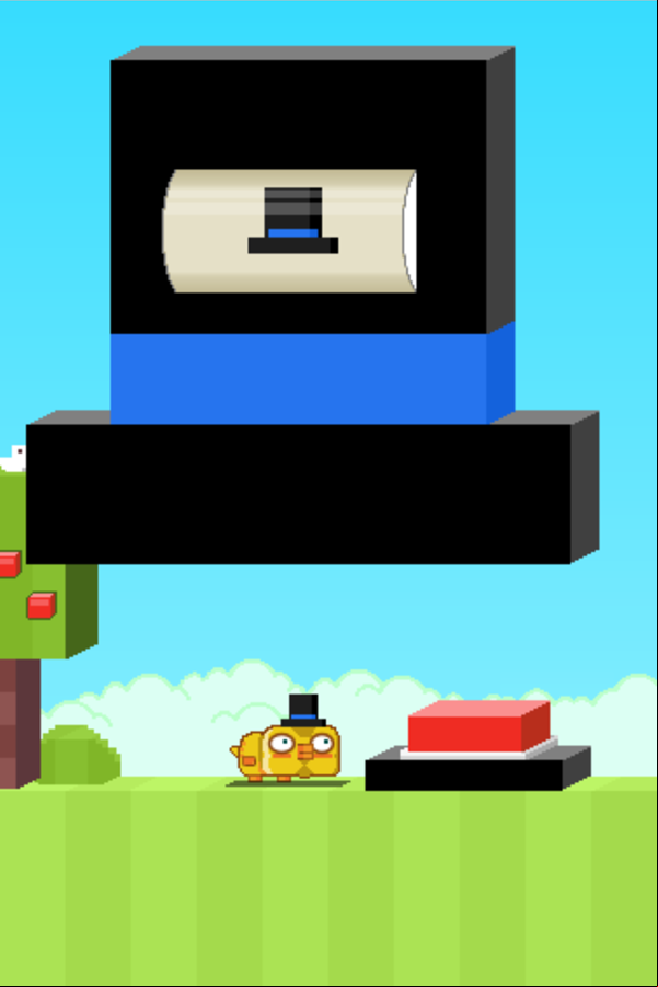 Crossy Cat Game Hat Spin Screen Screenshot.